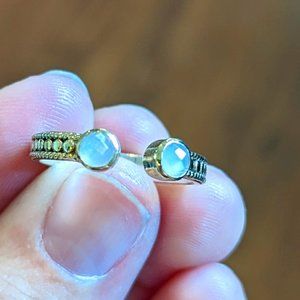 Anna Beck Dotted Moonstone Open Stacking Ring